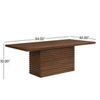 Christopher Knight Home Wichai Modern 7 Piece Wooden and Metal Dining Set with Upholstered Chairs