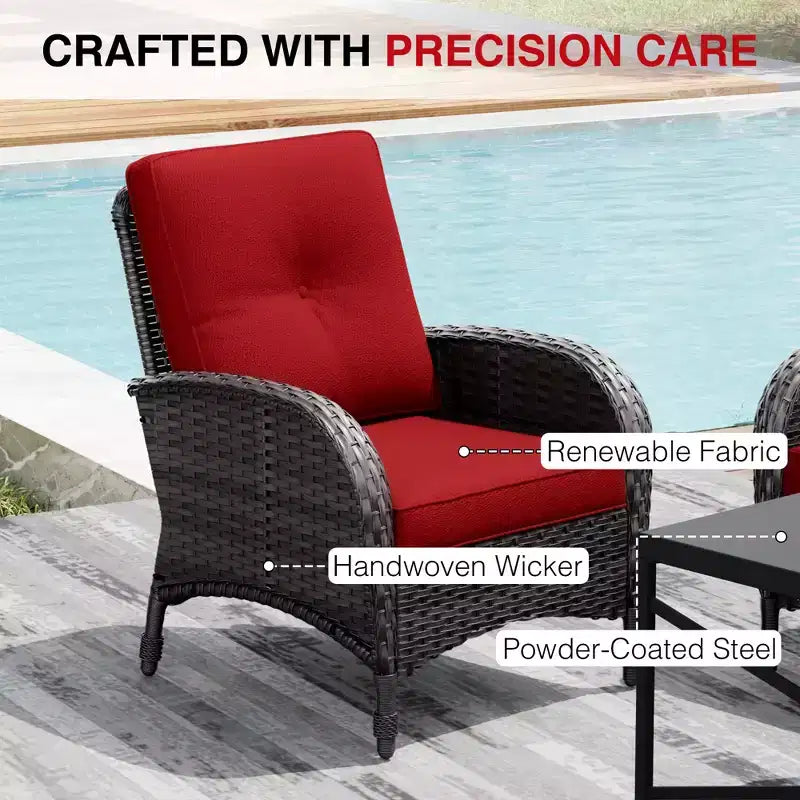 UPTIOT loungeset voor buiten met vuurtafel en ombouwbare zitplaatsen