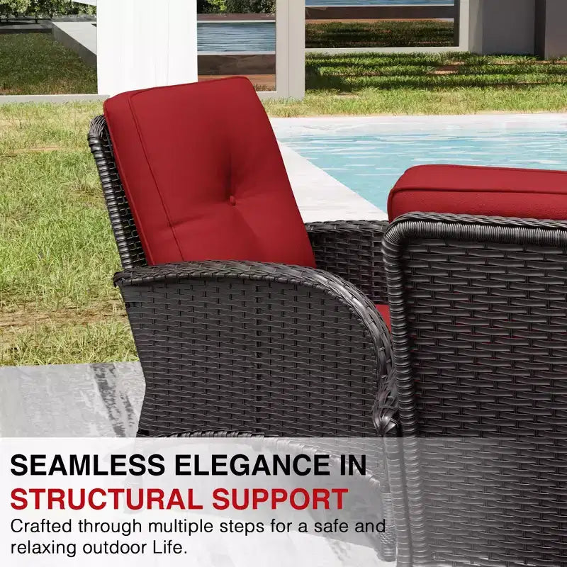 UPTIOT loungeset voor buiten met vuurtafel en ombouwbare zitplaatsen