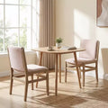 Christopher Knight Home Zephyr 3 Piece Contemporary Rubberwood Upholstered Dining Set