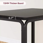 COZONY 5-delige keukentafel- en stoelenset voor 4 personen, rechthoekige eetkamerset met 4 gestoffeerde stoelen, ruimtebesparende diningset