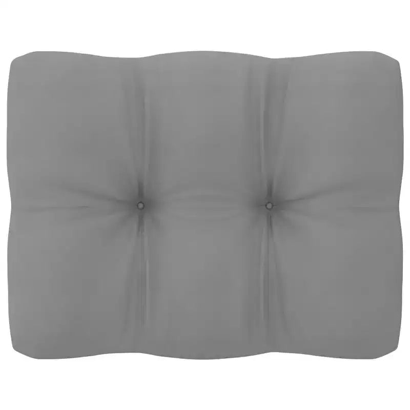 vidaXL Garden Lounge Set Gray, Pine Solid Pine Wood, Polyester Large