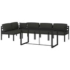 vidaXL Garden Lounge Set Anthracite Aluminum Large Modular