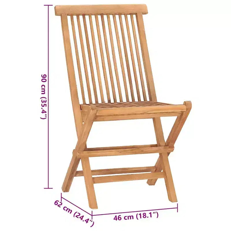 vidaXL Outdoor Dining Set Natural wood