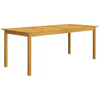 vidaXL Dining Set Black, Dark Gray Solid acacia wood Large