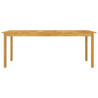 vidaXL Dining Set Black, Dark Gray Solid acacia wood Large