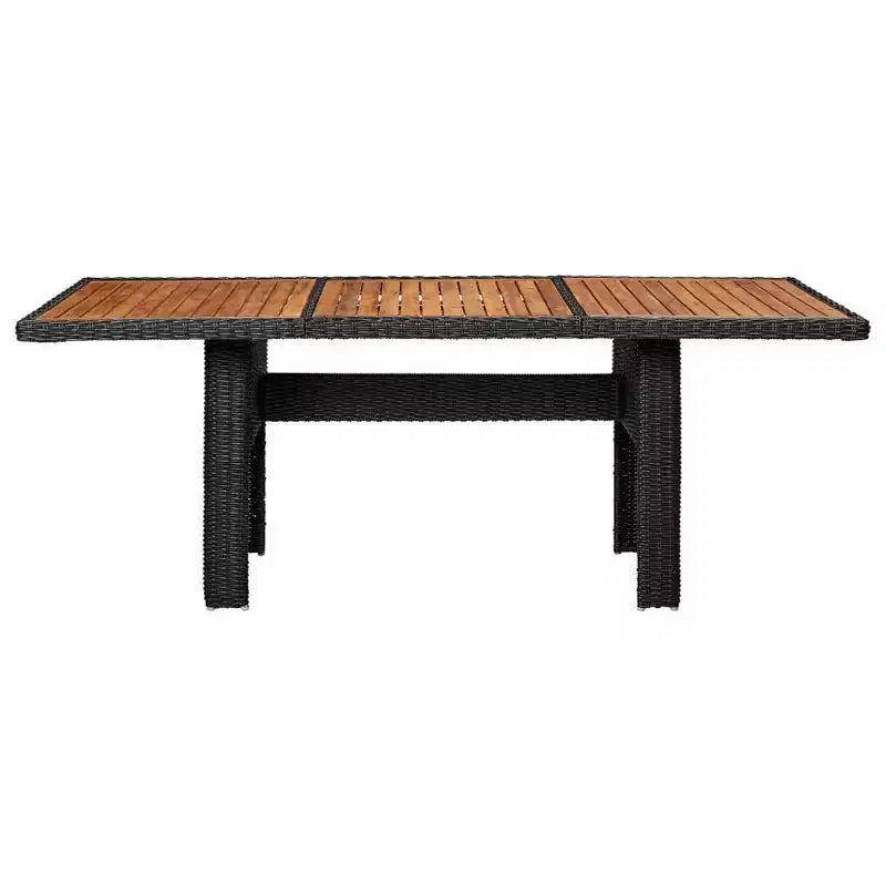 vidaXL tuinmeubelset, zwart en donkergrijs