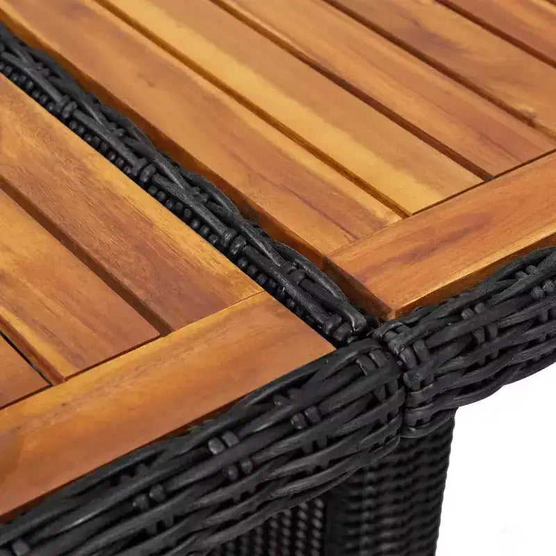 vidaXL tuinmeubelset, zwart en donkergrijs