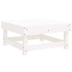 vidaXL Garden Lounge Set White Solid pine wood Large Modular