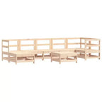 vidaXL Garden Lounge Set Natural wood Solid pine wood, plywood Large