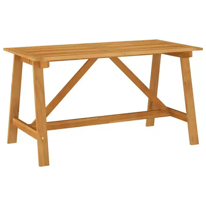 vidaXL eetkamerset, zwart, massief acaciahout, PE-rattan, gepoedercoat staal