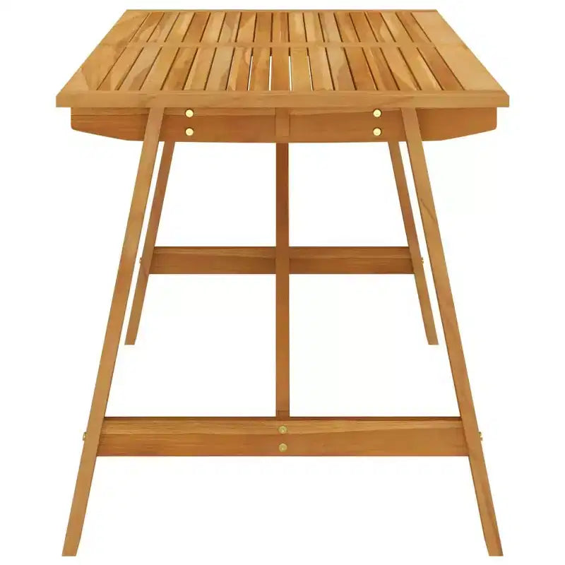 vidaXL eetkamerset, zwart, massief acaciahout, PE-rattan, gepoedercoat staal