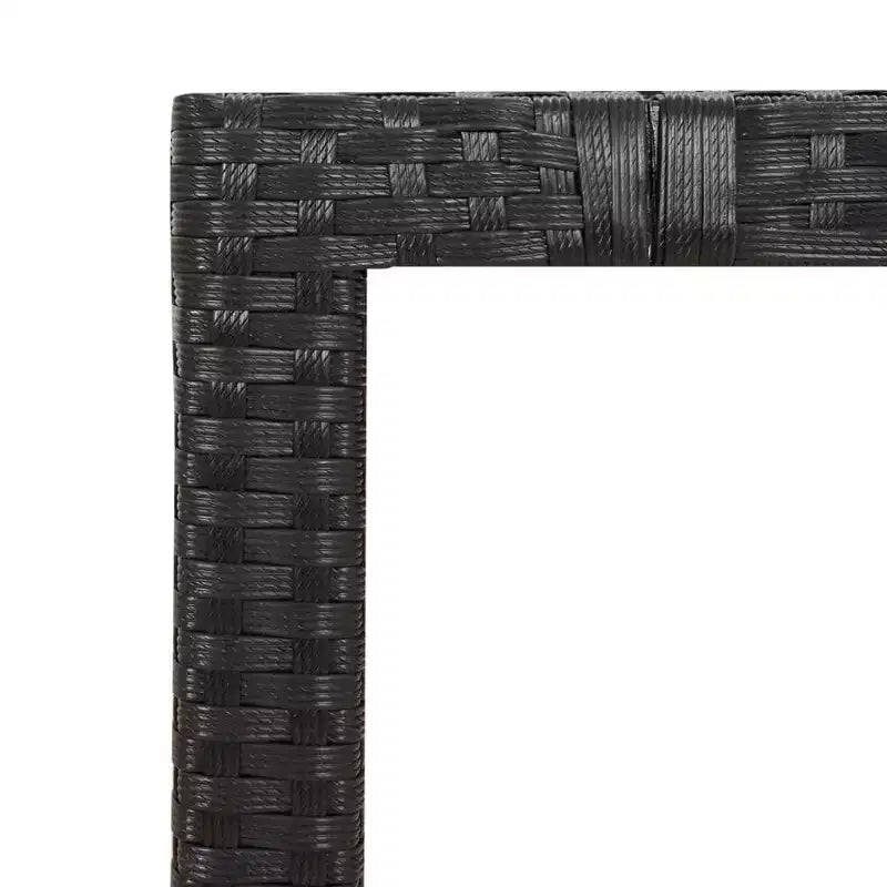 vidaXL tuin-eetset, zwart PE-rattan, voor 8 personen, verstelbare armleuningen