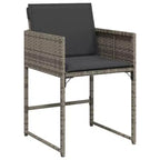 vidaXL Garden Dining Set Grey and Brown
