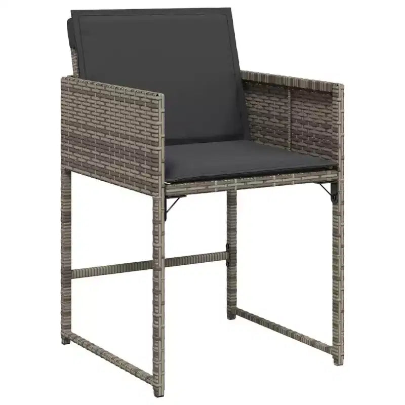 vidaXL Garden Dining Set Grey and Brown