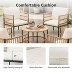 LAUSAINT HOME All-Weather Wicker Patio Conversation Set with Thick Cushions