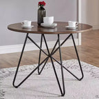 Norfolk ronde eettafelset van 5 delen met walnootafwerking – INSPIRE Q