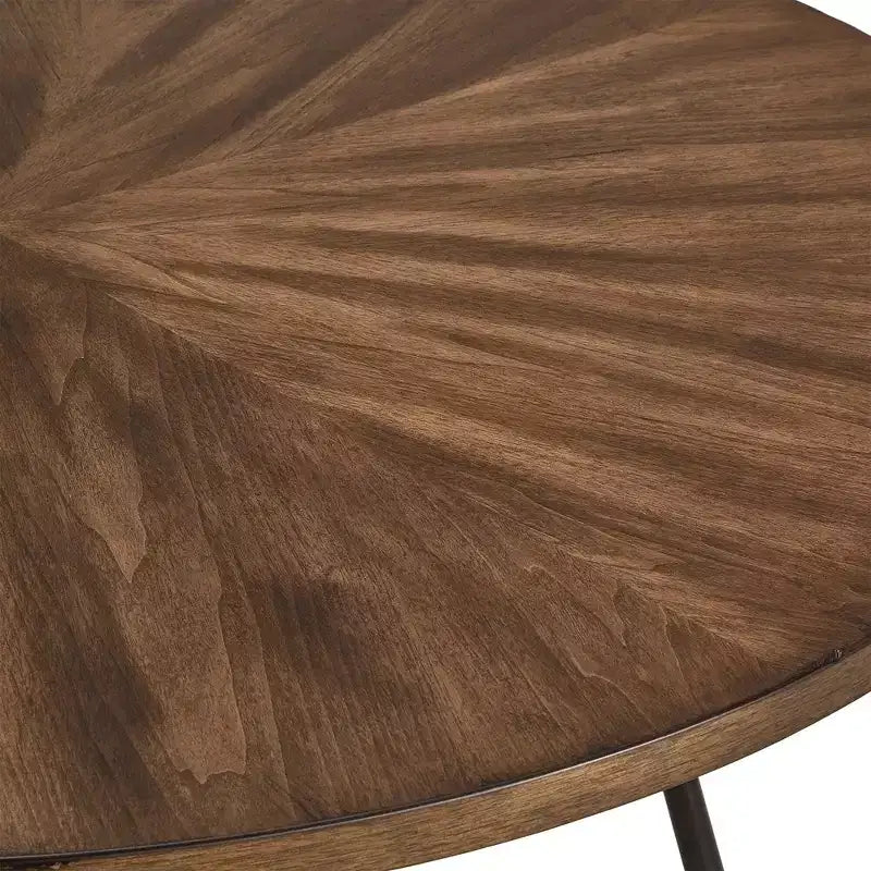Norfolk ronde eettafelset van 5 delen met walnootafwerking – INSPIRE Q