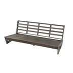 Christopher Knight Home Iman Modern 4 Piece Patio Acacia Seating Set with Cushion and Slatted Coffee Table