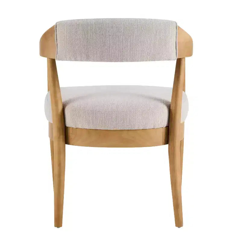Christopher Knight Home Everett Mid-Century Modern 5-Piece Wood Dining Set with 4 Upholstered Armchairs