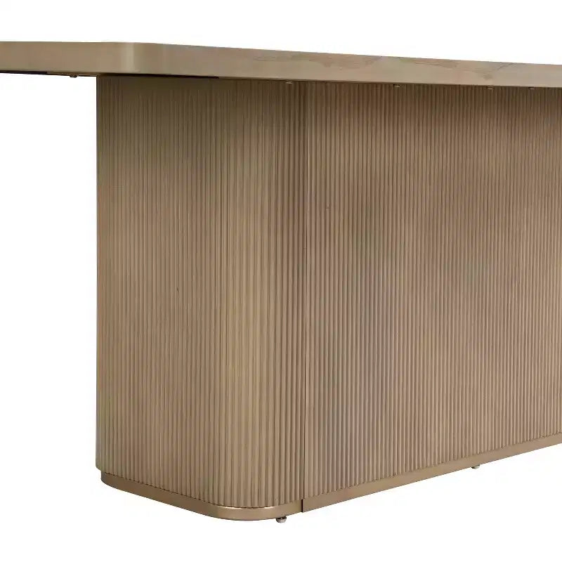 Christopher Knight Home Lindiwe moderne 7-delige eetkamerset van rubberhout met linnen bekleding en rechthoekige tafel