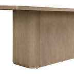 Christopher Knight Home Lindiwe moderne 7-delige eetkamerset van rubberhout met linnen bekleding en rechthoekige tafel