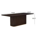 Christopher Knight Home Lindiwe moderne 7-delige eetkamerset van rubberhout met linnen bekleding en rechthoekige tafel