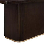 Christopher Knight Home Lindiwe moderne 7-delige eetkamerset van rubberhout met linnen bekleding en rechthoekige tafel
