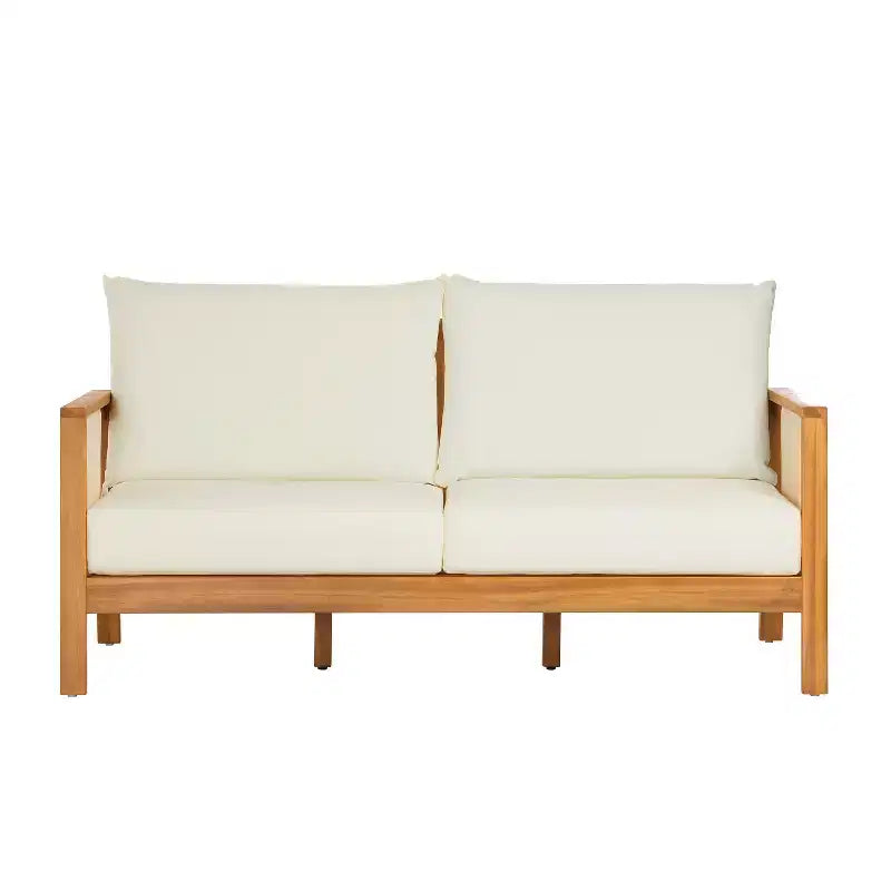 ModernLuxe 2/4pcs Patio Sofa Set Outdoor Conversation Chat Set Weather-resistant Garden Seating Group with Soft Cushion & Coffee Table
