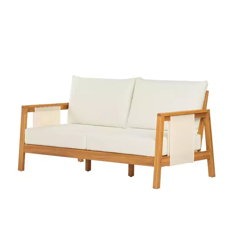 ModernLuxe 2/4pcs Patio Sofa Set Outdoor Conversation Chat Set Weather-resistant Garden Seating Group with Soft Cushion & Coffee Table