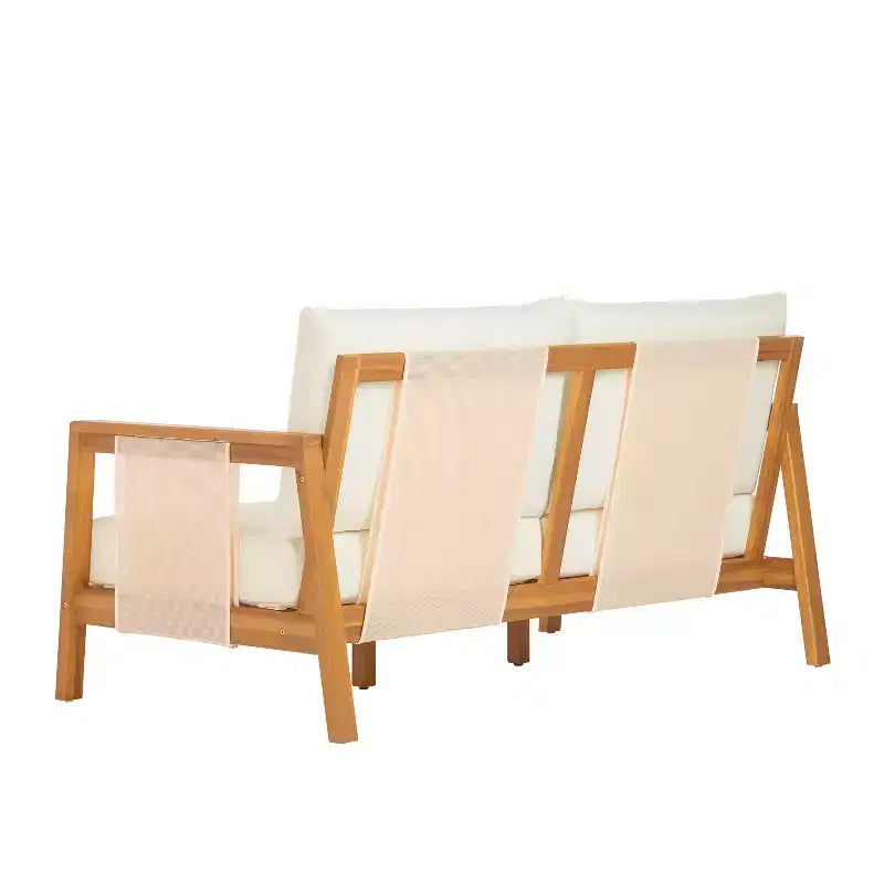 ModernLuxe 2/4pcs Patio Sofa Set Outdoor Conversation Chat Set Weather-resistant Garden Seating Group with Soft Cushion & Coffee Table
