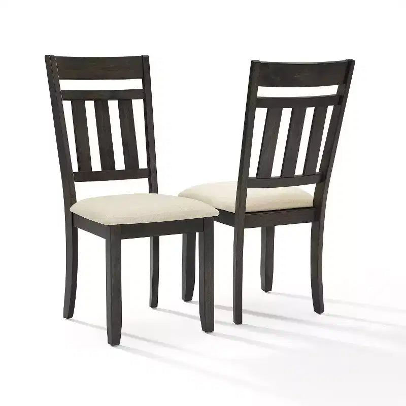 Hayden 6-delige uitschuifbare eetkamerset met bank en 4 stoelen met spijlenrugleuning, leigrijs - Crosley