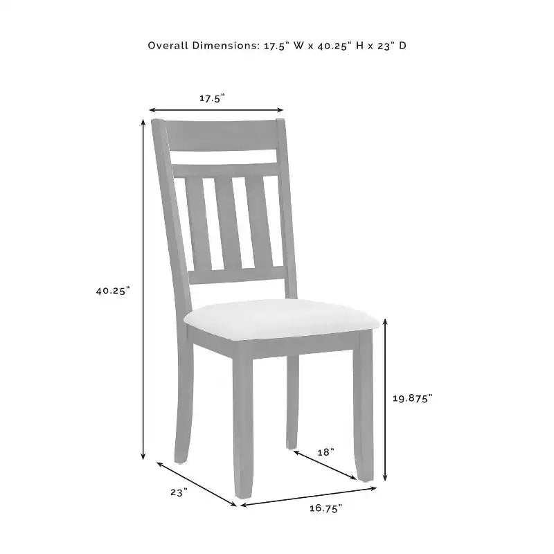 Hayden 6-delige uitschuifbare eetkamerset met bank en 4 stoelen met spijlenrugleuning, leigrijs - Crosley