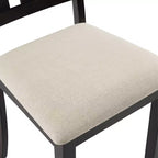 Hayden 6-delige uitschuifbare eetkamerset met bank en 4 stoelen met spijlenrugleuning, leigrijs - Crosley