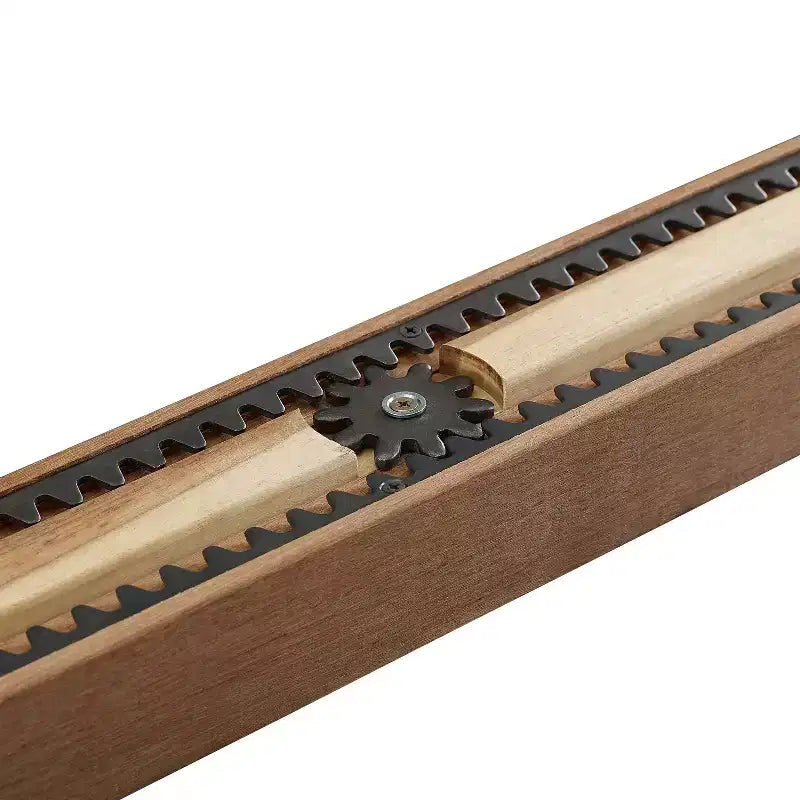 Hayden 6-delige uitschuifbare eetkamerset met bank en 4 stoelen met spijlenrugleuning, leigrijs - Crosley