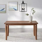 Buylateral Fairmont 7-delige rechthoekige eethoek in moderne boerderijstijl, drijfhout/beige