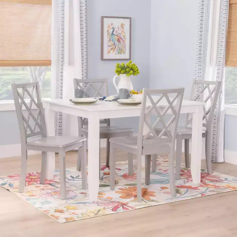 Powell 5pc Shelby Rectangle Counter Height Dining Set Gray