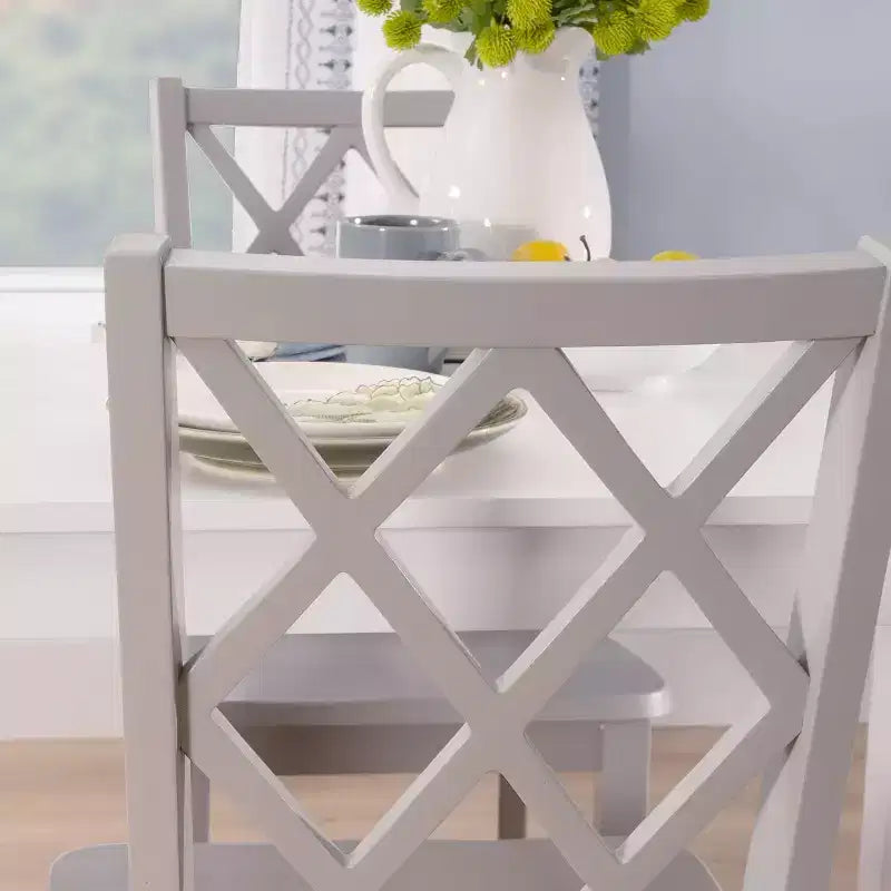 Powell 5pc Shelby Rectangle Counter Height Dining Set Gray