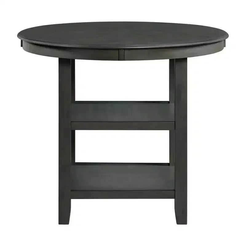 5pc Taylor Counter Height Dining Set with Shelf Base & Upholstered Chairs - Picket House Furnishings