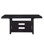 5pc Yves Counter Height Dining Set with Storage Rubbed Charcoal - Steve Silver Co.