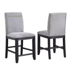 5pc Yves Counter Height Dining Set with Storage Rubbed Charcoal - Steve Silver Co.