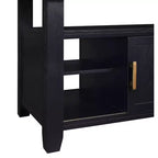 5pc Yves Counter Height Dining Set with Storage Rubbed Charcoal - Steve Silver Co.
