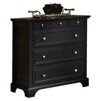 3-delige Bedford-slaapkamerset voor queensize bed, zwart - Home Styles