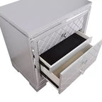 3pc Queen Tenaya Bed with 2 Nightstands Set Silver/Gray - HOMES: Inside + Out