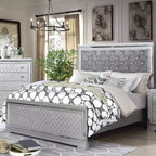 3pc Queen Tenaya Bed with 2 Nightstands Set Silver/Gray - HOMES: Inside + Out