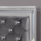 3pc Queen Tenaya Bed with 2 Nightstands Set Silver/Gray - HOMES: Inside + Out