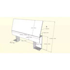 3pc Full Epik Bedroom Set with Headboard Extension Panels Black - Nexera: Modern Contemporary Style, Includes Nightstand