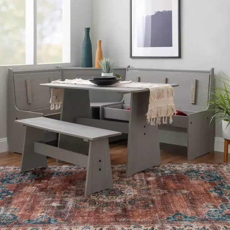Whatley Corner Nook Dining Set - Linon