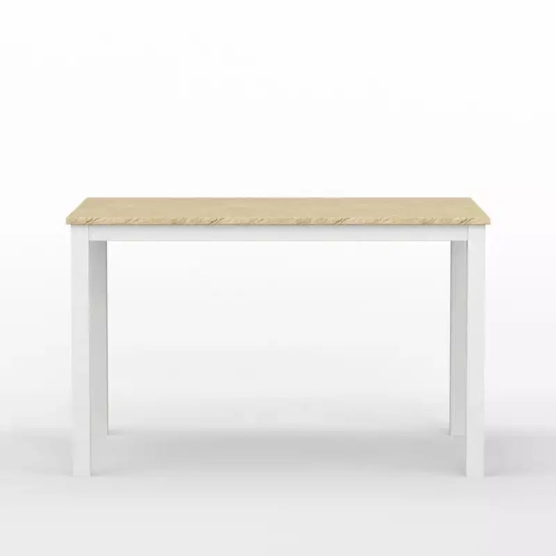 Glenwillow Home 48 houten eettafel met eetkamerstoelen met lattenrug, eetkamerset (3- of 5-delige set)