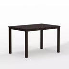 Glenwillow Home 48 houten eettafel met eetkamerstoelen met lattenrug, eetkamerset (3- of 5-delige set)